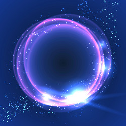 Abstract background with shining round frame vector