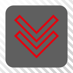 shift down rounded square button vector image