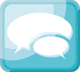 text messaging app icon on white background vector image