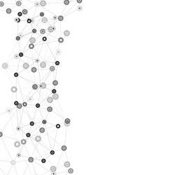 molecule structure gray background vector