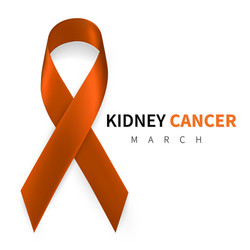 national kidney cancer awareness month realistic vector