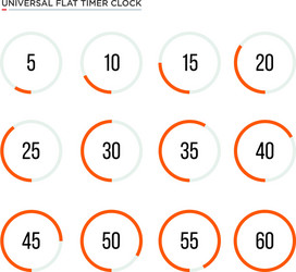 Set of simple timers vector