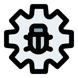 system configuration to prevent from bug vector image