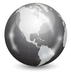 Realistic Globe Vector Image