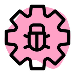 system configuration to prevent from bug vector image