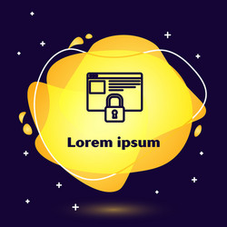 black line secure your site with https ssl icon vector image