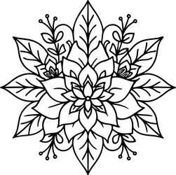 Intricate mandala owl design for coloring books Vector Image