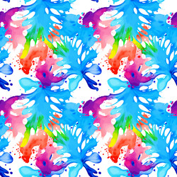 Abstract splash watercolor seamless pattern Vector Image