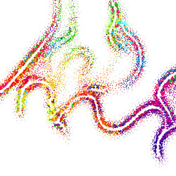 bright abstract image in a modern style vector image
