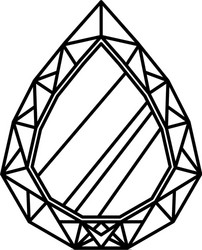 gemstone esmerald jewel vector