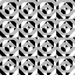 Black and white sharp lines seamless pattern Vector Image