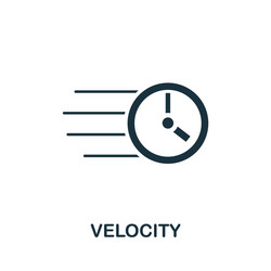 Velocity icon simple element from agile method vector