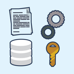 web hosting design vector image