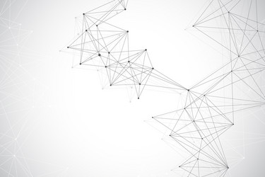 global network connection geometric abstract vector image