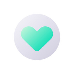 heart pixel perfect flat gradient two-color ui vector image