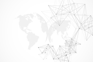 big data visualization geometric abstract vector image