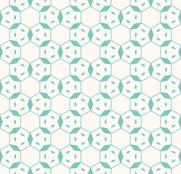 linear hexagonal grid geometric seamless pattern vector image