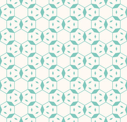 Linear hexagonal grid geometric seamless pattern vector