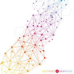 Connected Science Network Pattern vector