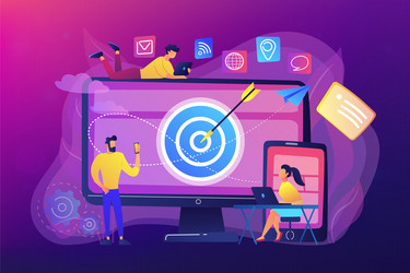 multi device targeting concept vector image