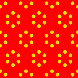 repeatable polkadot pattern with structure vector image