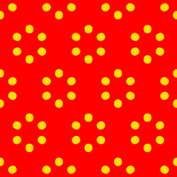 Repeatable polkadot pattern with structure vector