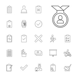 22 check icons vector