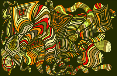 bright colorful abstract pattern many lines vector image