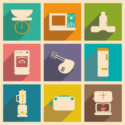 flat with shadow concept and mobile application vector image
