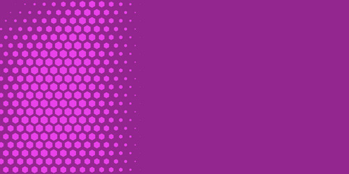 Geometric abstract hexagon two color background vector