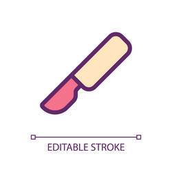scalpel pixel perfect rgb color ui icon vector image