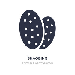 Shaobing icon on white background simple element vector