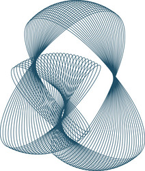 Spirograph abstract element on a white background vector