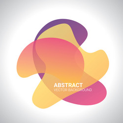 Abstract blur free form shapes color gradient vector