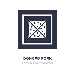 dongpo pork icon on white background simple vector image