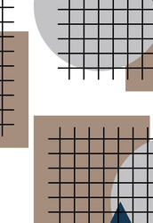 seamless pattern with abstract geometric shapes vector image