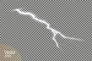 storm with lightning isolated on transparent vector