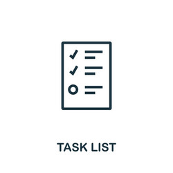 task list icon simple element from agile method vector image