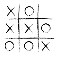 jogo tic tac toe desenhado à mão 3197650 Vetor no Vecteezy