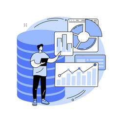 analytics and data science abstract concept vector image