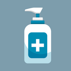 Hand sanitizer design object medical objects vector