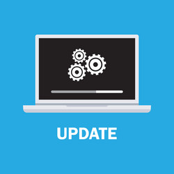 Data Update & System Gears vector