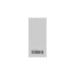 Template ticket in flat design blank Royalty Free Vector
