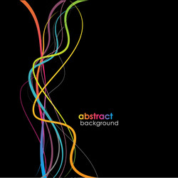 Dynamic Color Lines Background vector image