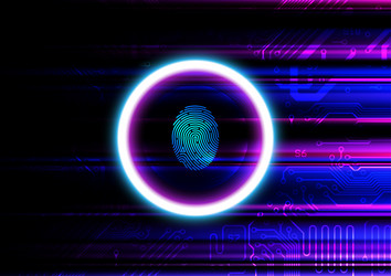 circuit technology background with digital data vector image