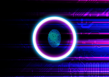 circuit technology background with digital data vector