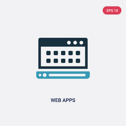 two color web apps icon from technology concept vector image