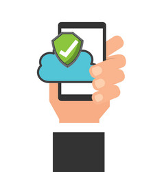 cloud computing data storage vector image