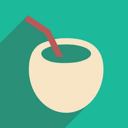 flat with shadow icon and mobile application vector image