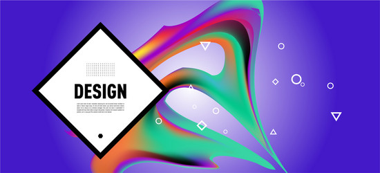 modern colorful landing page abstract fluid vector